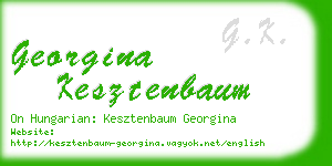 georgina kesztenbaum business card